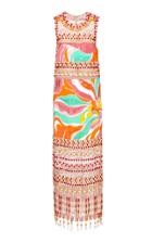 Emilio Pucci Sequins And Beads Midi Dress