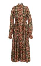 Emilia Wickstead Apollina Floral Print Silk-wool Midi Dress