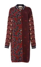 Tak.ori Brown Printed Bomber Coat