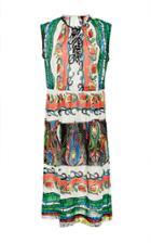 Warm Bourbon Printed Dress