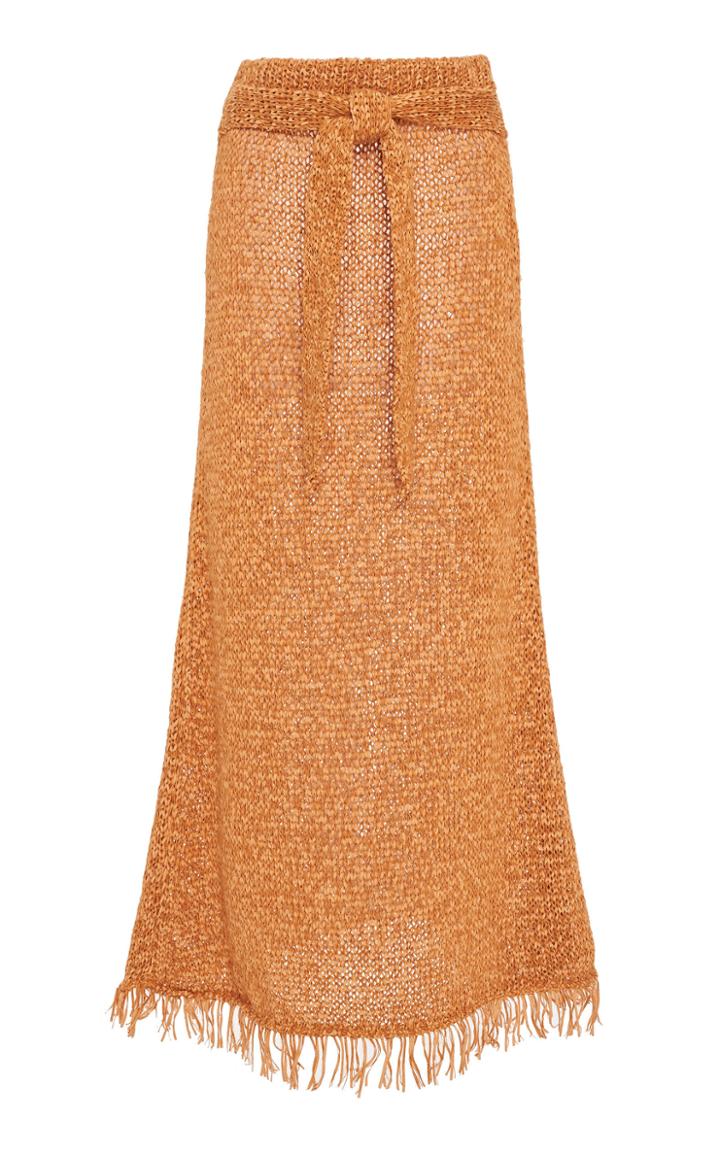 Nanushka Seda Fringe-trimmed Boucl Sweater Skirt