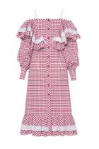 Flow The Label Ruffled Off Shoulder Shirt Dress