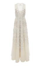 Cucculelli Shaheen Onda Embellished Silk Organza Gown