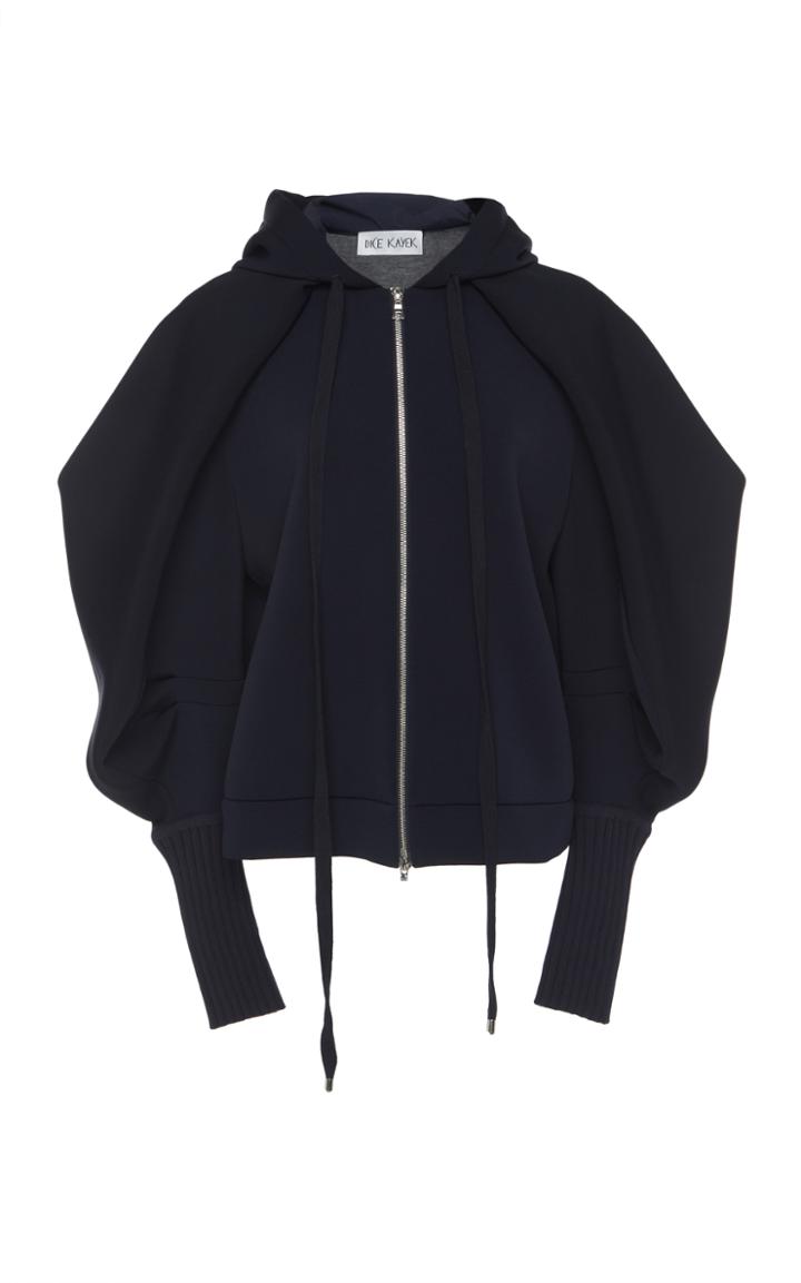 Dice Kayek Exaggerated Shoulder Zip Up Top