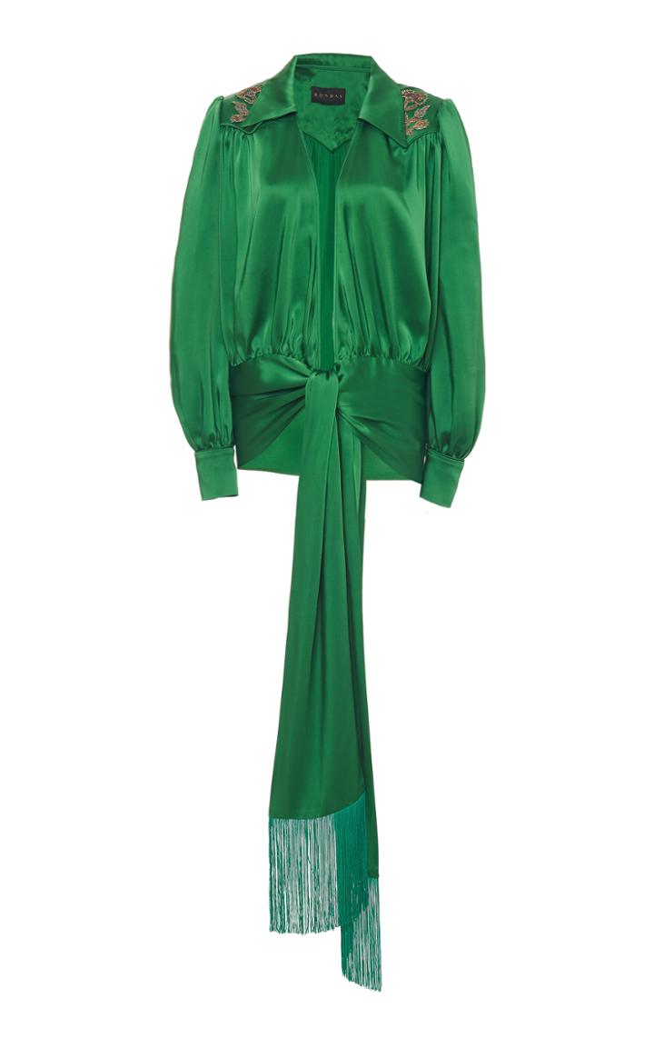 Dundas Embellished Crepe Top