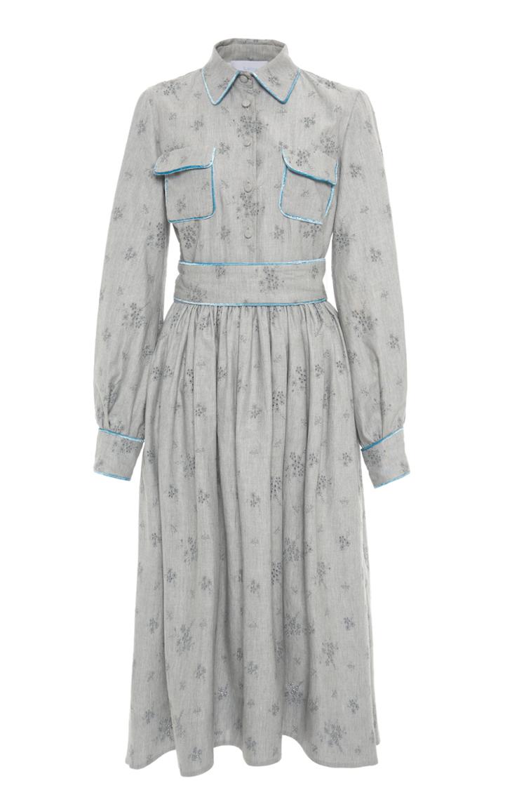 Moda Operandi Luisa Beccaria Printed A-line Dress