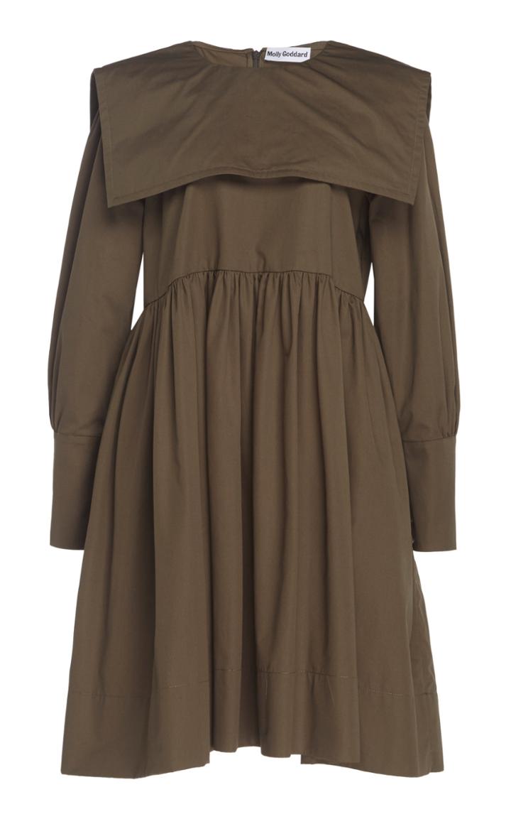 Molly Goddard Miranda Wide Collar Cotton Dress