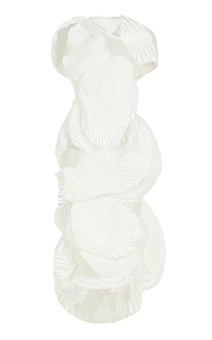 Moda Operandi Caroline Hu Uncertain Satin Midi Dress