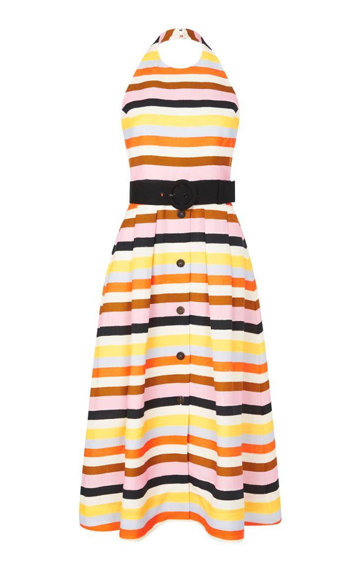 Rebecca Vallance Franklin Halter Midi Dress