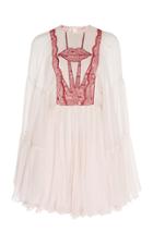 Giambattista Valli Lace Silk-chiffon Mini Dress