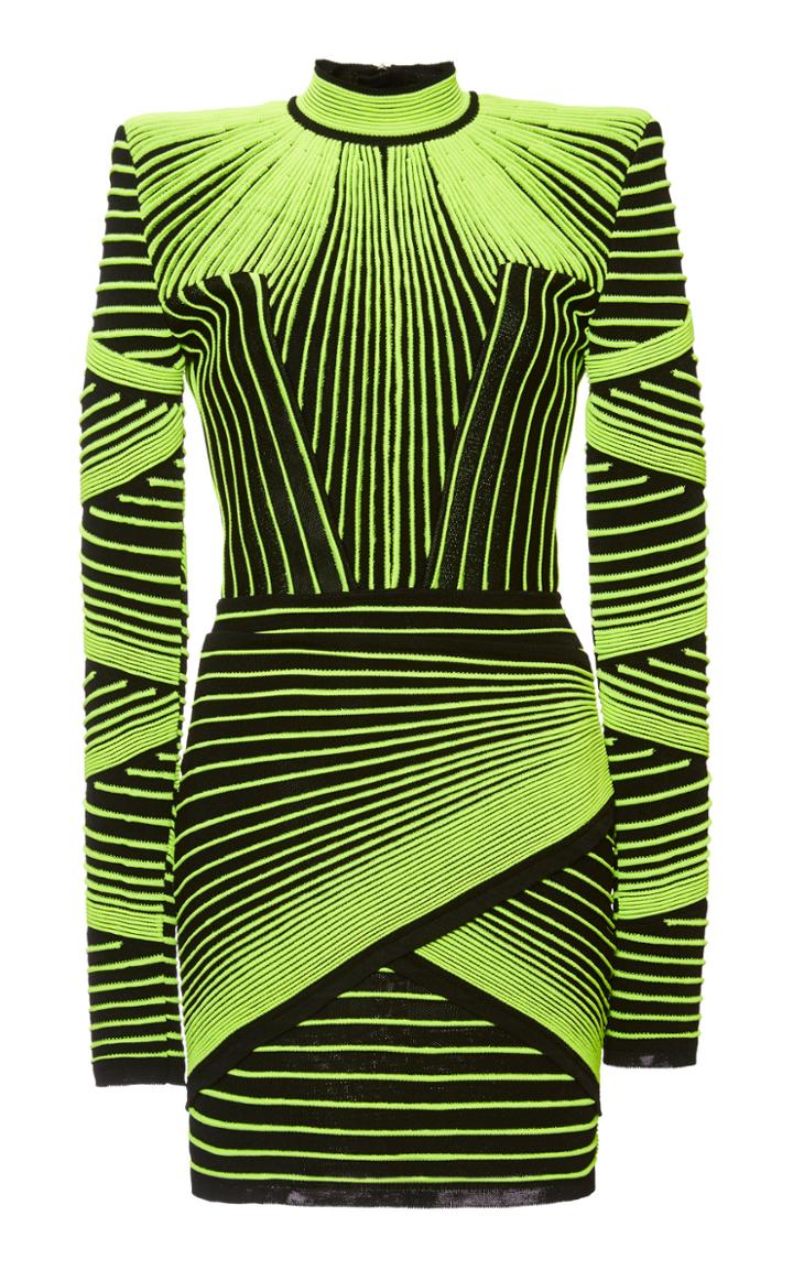 Balmain Optical Illusion Mini Dress