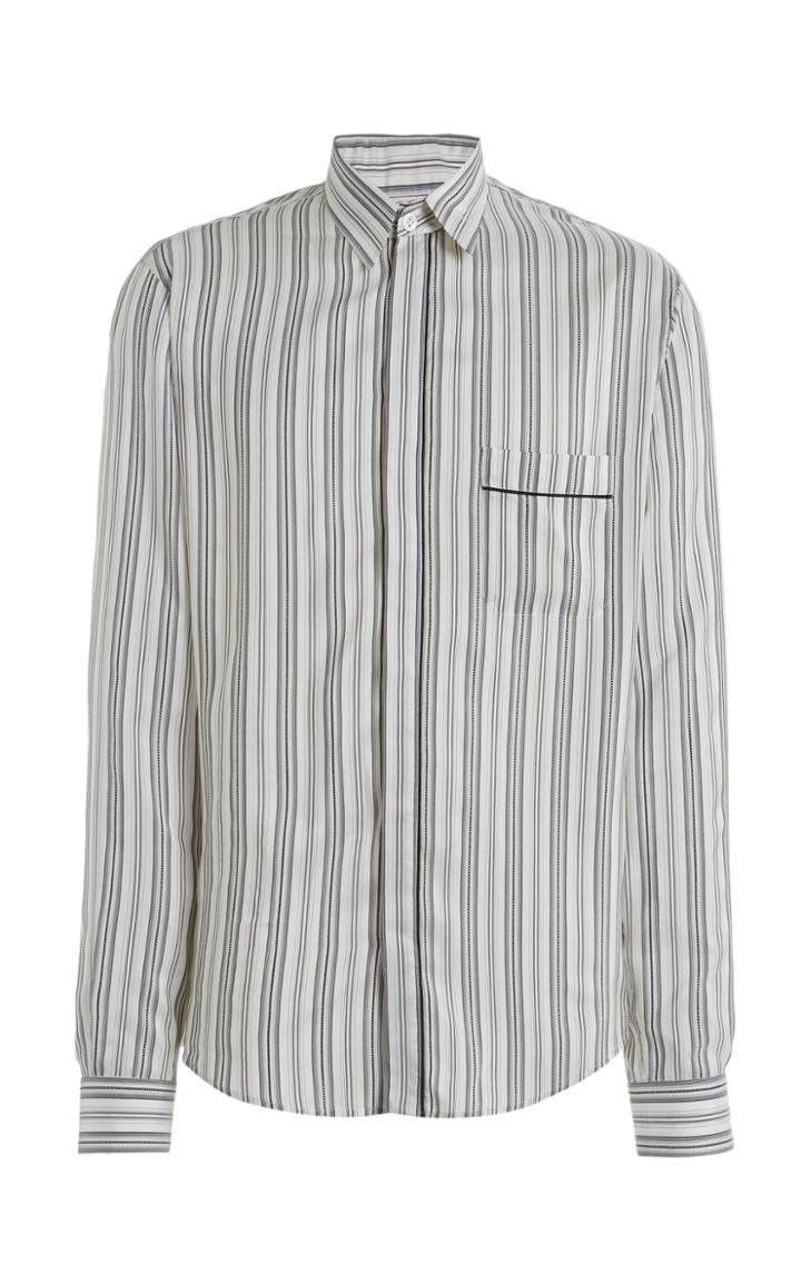 Moda Operandi Rochas Striped Button Down Shirt