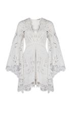 Thurley Belle Embroidered Bell Sleeve Dress