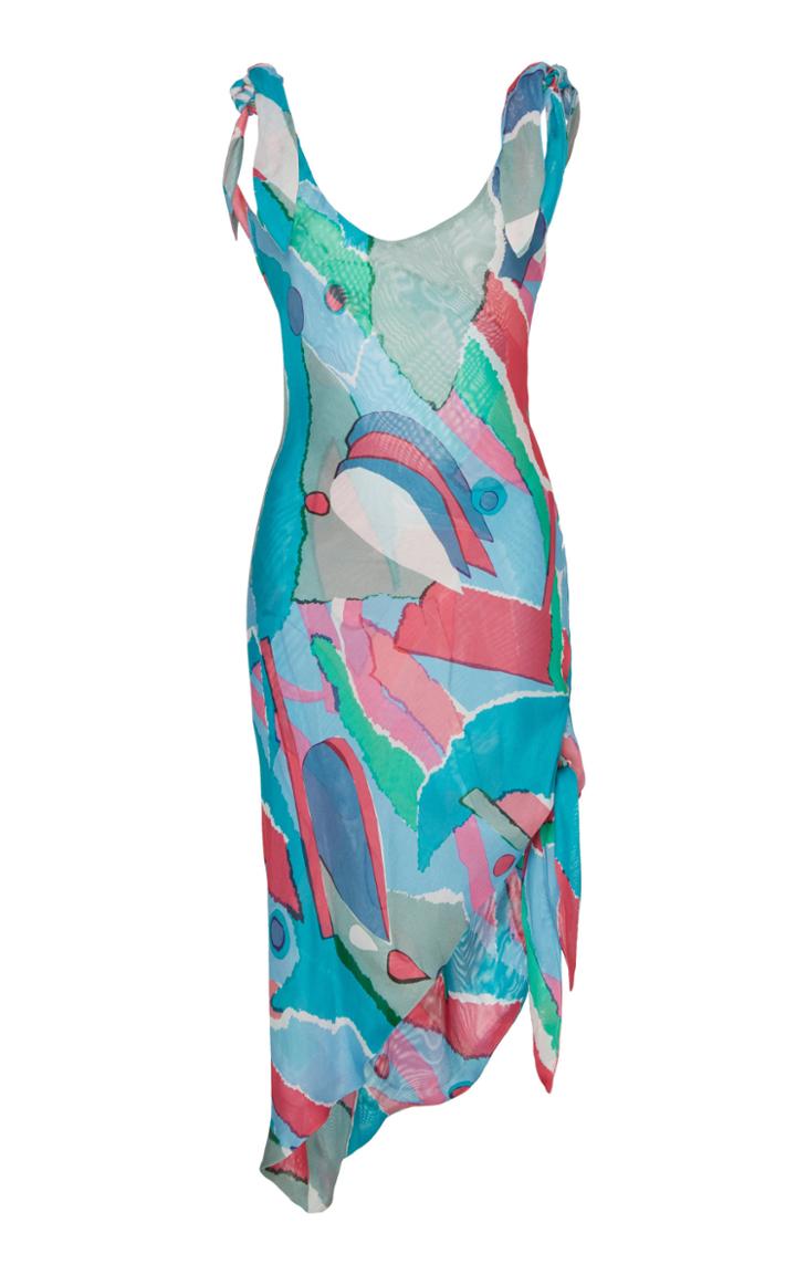 Cult Gaia Delilah Tie-detailed Silk Dress