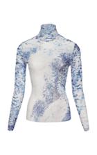 Moda Operandi Lilli Jahilo Ariel Porcelain Print Mesh Top Size: 36