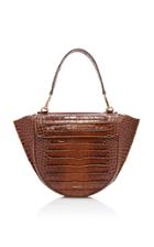 Wandler Hortensia Medium Croc-effect Leather Bag