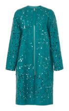 Salvatore Ferragamo Laser Cut Leather Jacket