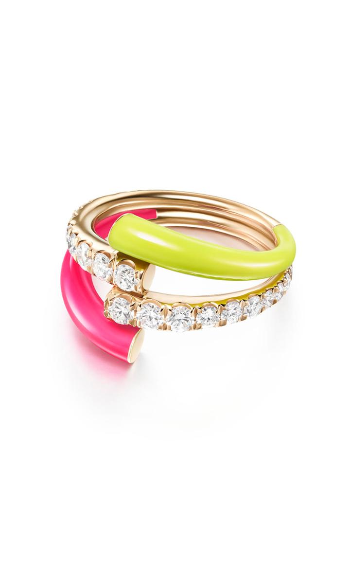 Moda Operandi Melissa Kaye Lola Double Ring Size: 5.5