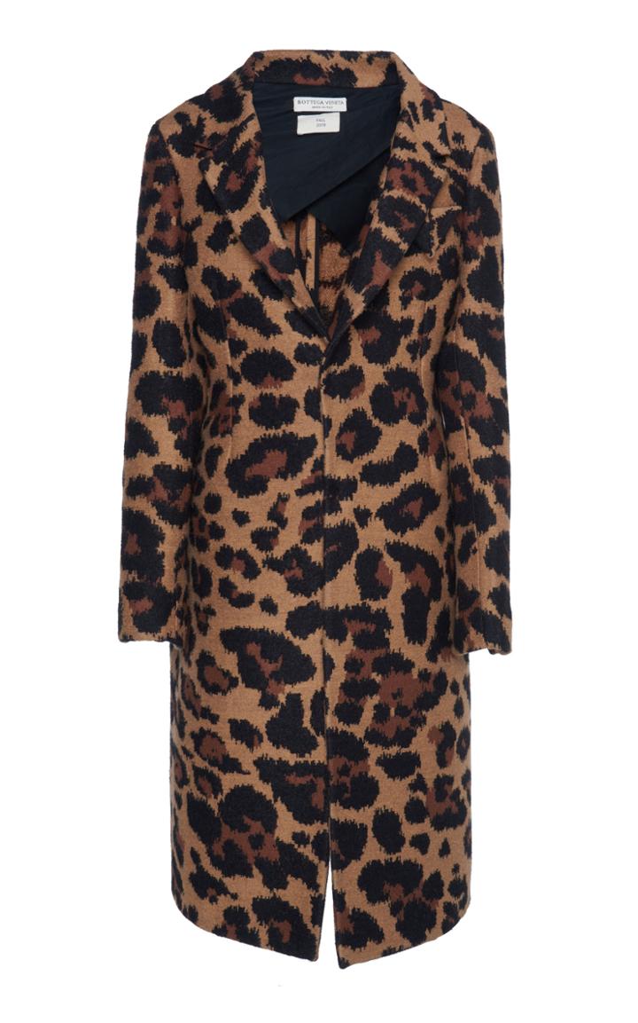 Bottega Veneta Leopard-print Mohair Coat