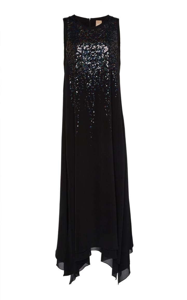 Pascal Millet Silk Crepe Sleeveless Dress