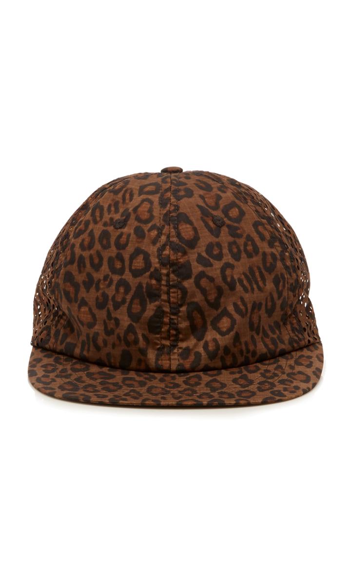 Satisfy Perforated Leopard Print Running Cap