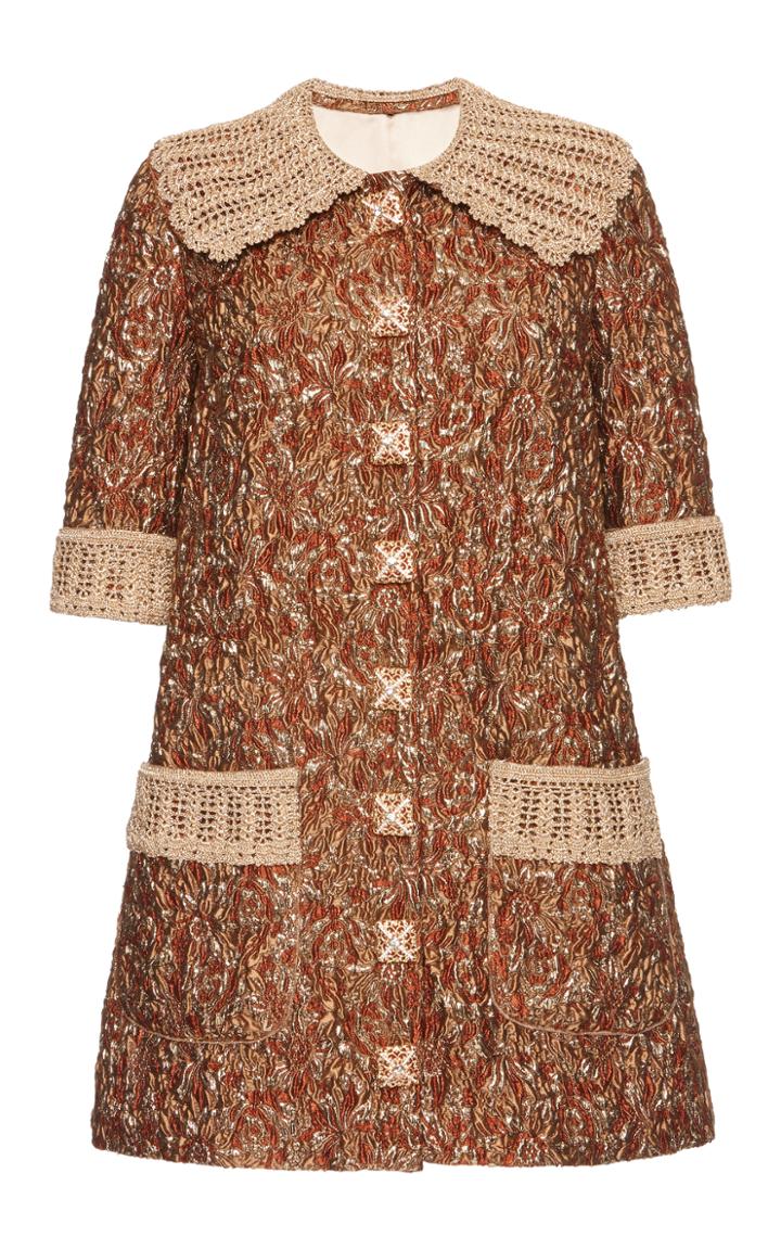Dolce & Gabbana Collared Jacquard Dress