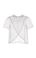 Moda Operandi Hiraeth Criss Cross Organza Top Size: 2
