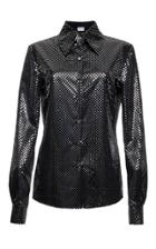 Moda Operandi Magda Butrym Metallic Print Blouse