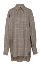 Partow Hugo Check Wool Top