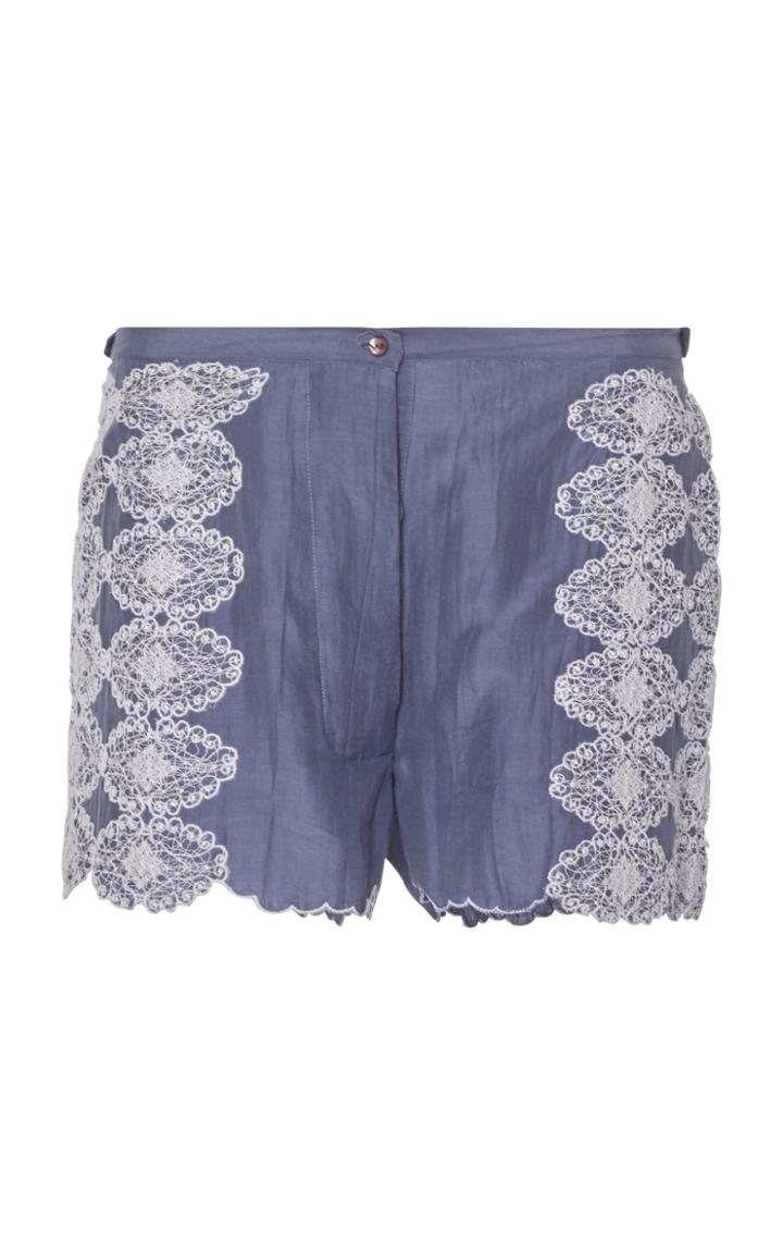 Thierry Colson Armand Lace Cotton Blend Mini Short