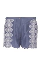 Thierry Colson Armand Lace Cotton Blend Mini Short