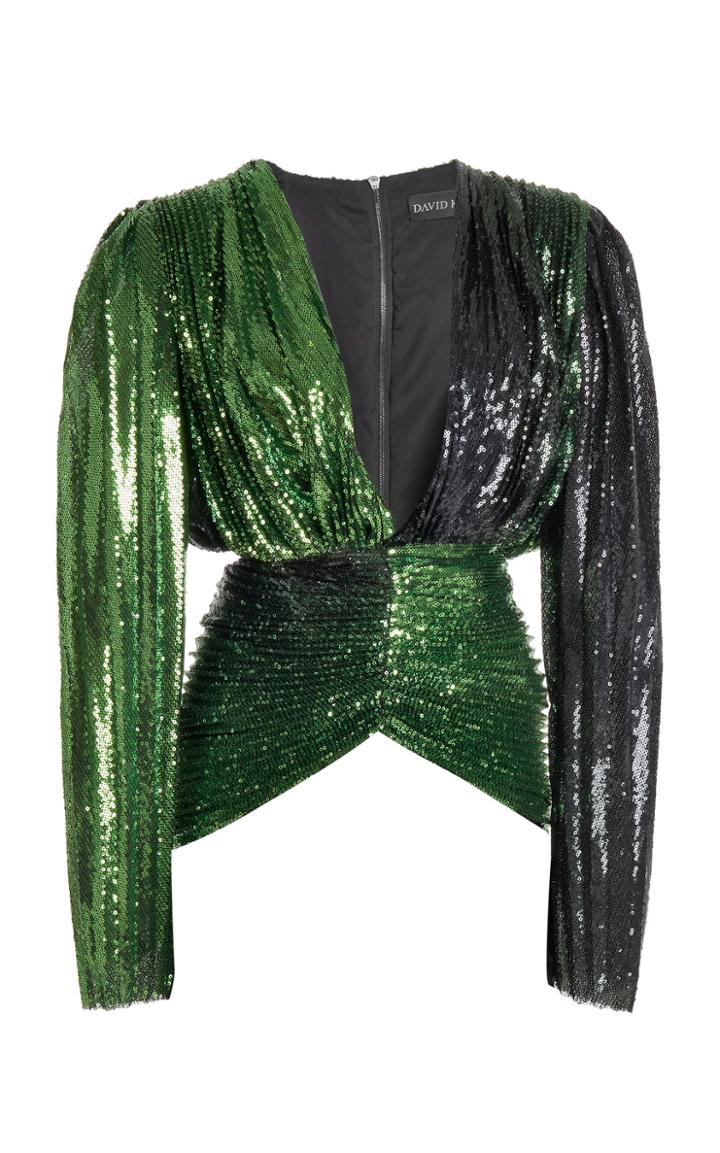 Moda Operandi David Koma Sequined Degrade Top