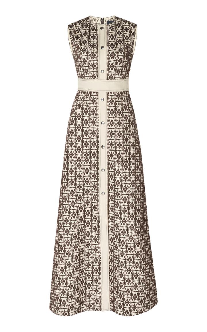Giambattista Valli Sleeveless A-line Printed Dress