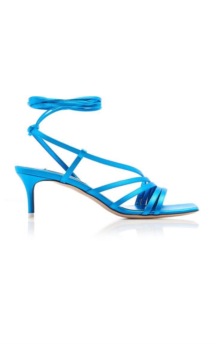 Moda Operandi Attico Devon Satin Sandals Size: 35.5