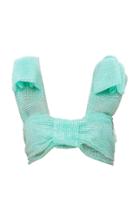 Mach & Mach Pastel Blue Sparkling Bow Top