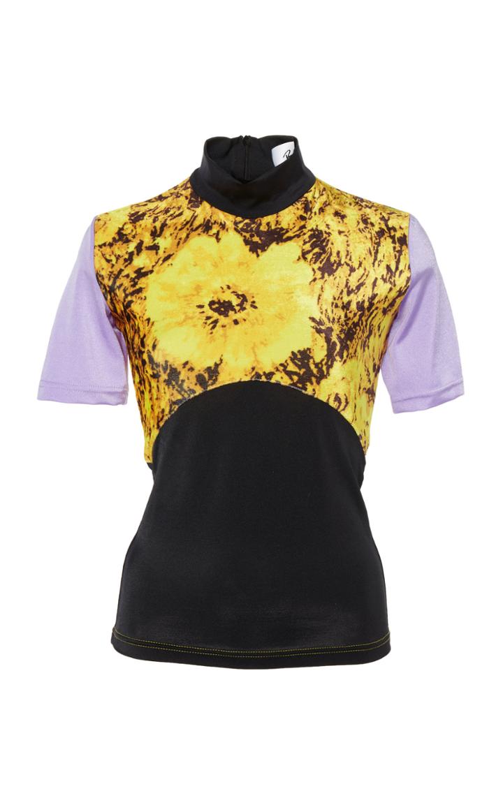 Richard Quinn Sunflower Patchwork Top