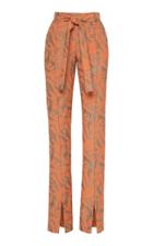 Alexis Attila Jacquard Straight-leg Split-hem Pants