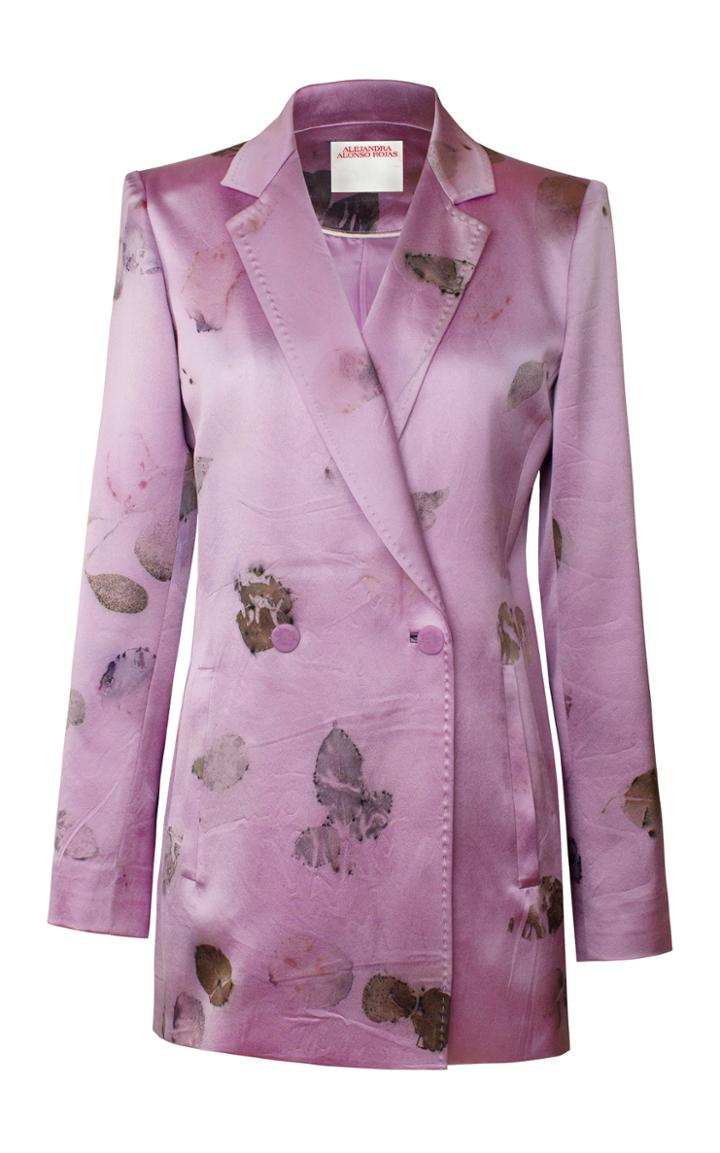 Moda Operandi Alejandra Alonso Rojas Dyed Silk Blazer