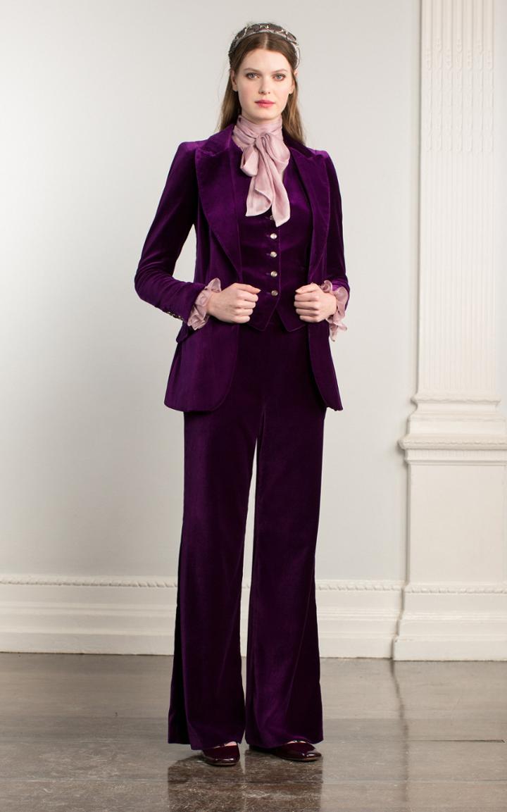Moda Operandi Temperley London Clove Velvet Waistcoat