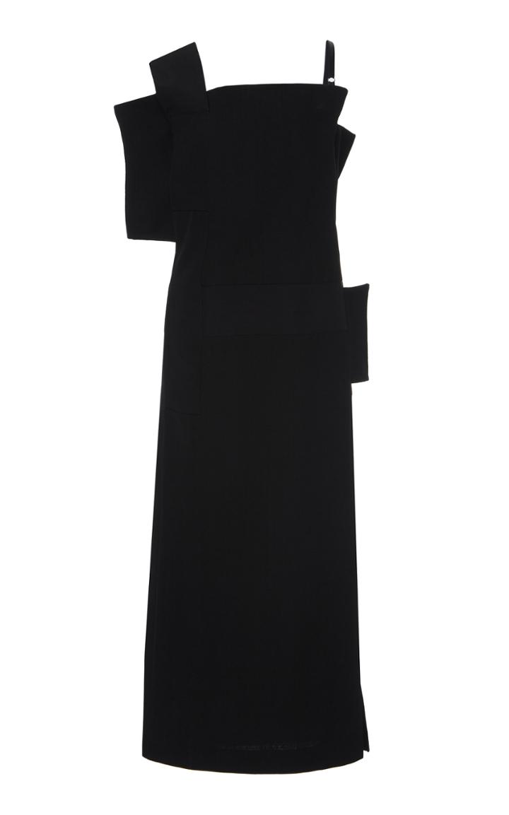 Jil Sander Geri One-shoulder Satin Dress