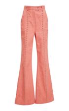 Diane Von Furstenberg Studded Seam Flare Pant