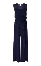 Max Mara Draped Wide-leg Silk Jumpsuit