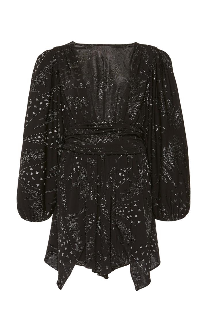Isabel Marant Vienna Fil Coup Chiffon Mini Dress