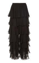 Michael Kors Collection Tiered High-rise Silk Ruffle Pants