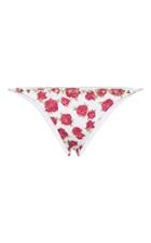 Same The Siren Studded Floral-print Bikini Bottoms