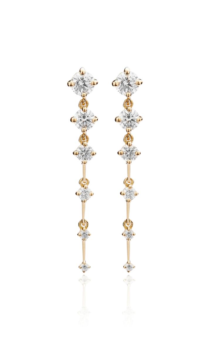 Fernando Jorge Sequence Short Diamond 18k Yellow Gold Earrings