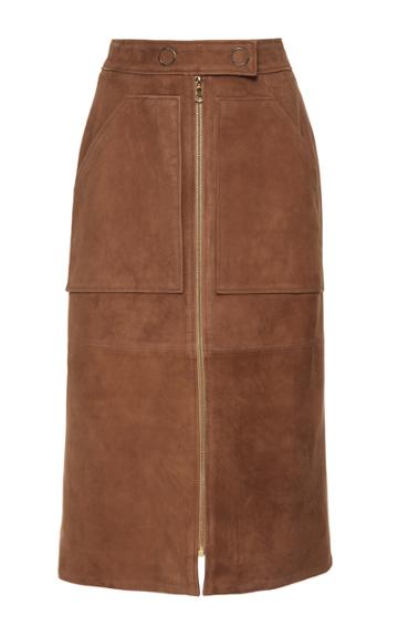Yves Salomon Paris Suede Leather Skirt