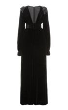Moda Operandi Costarellos Nyx Bead-embellished Silk Velvet Jumpsuit