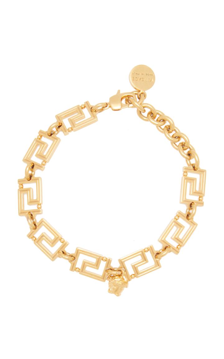 Moda Operandi Versace Gold-tone Greca Bracelet