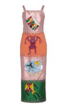 Sandra Mansour Tambour Royal Embroidered Mikado Dress